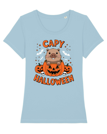Capy Halloween Capybara Funny Sky Blue