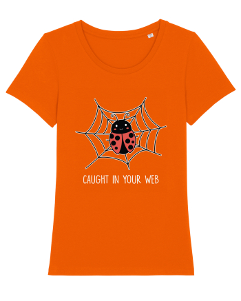 Caught In Your Web Funny Bright Orange