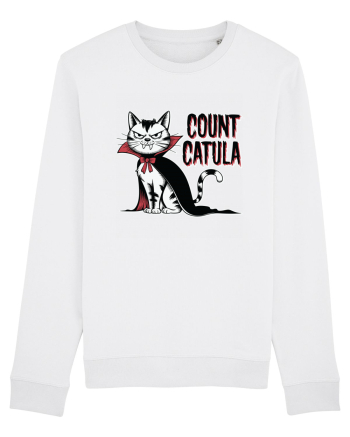 Count Catula Funny Halloween Cat White