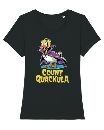 Count Quackula Funny Duck Halloween Black