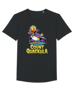 Count Quackula Funny Duck Halloween Tricou mânecă scurtă guler larg Bărbat Skater