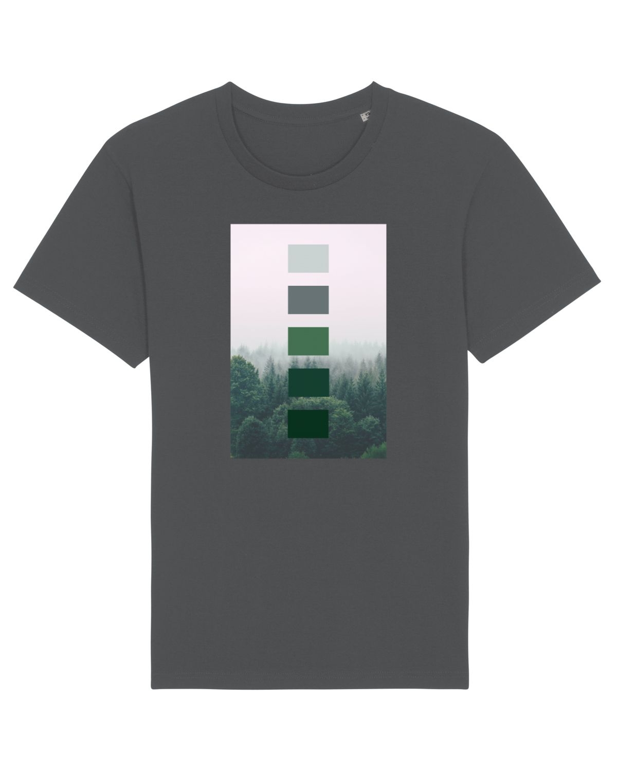 Tricou mânecă scurtă Unisex Rocker Anthracite