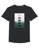 Green Forest Tricou mânecă scurtă guler larg Bărbat Skater