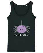 Creepin' It Real Funny Halloween Spider Maiou Damă Dreamer