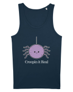 Creepin' It Real Funny Halloween Spider Maiou Bărbat Runs