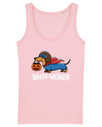HalloWeiner Funny Halloween SuperDog Cotton Pink