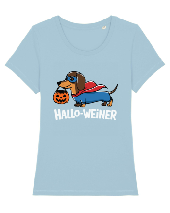 HalloWeiner Funny Halloween SuperDog Sky Blue