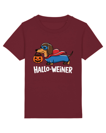 HalloWeiner Funny Halloween SuperDog Burgundy