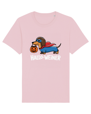 HalloWeiner Funny Halloween SuperDog Cotton Pink