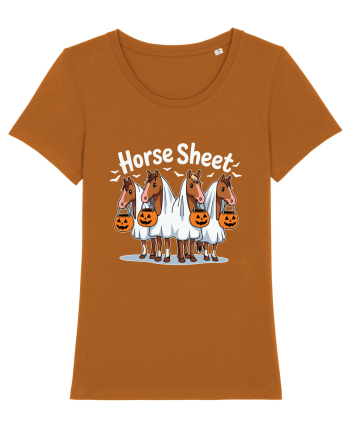 Horse Sheet Halloween Ghost Horse Roasted Orange