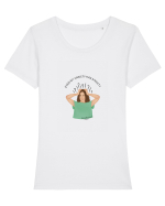 Even my anxiety has anxiety Tricou mânecă scurtă guler larg fitted Damă Expresser