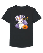 Boo Halloween Unicorn Simpatic Tricou mânecă scurtă guler larg Bărbat Skater