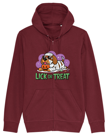 Lick Or Treat Funny Halloween Burgundy