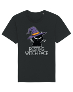 Resting Witch Face Halloween Cat Tricou mânecă scurtă Unisex Rocker