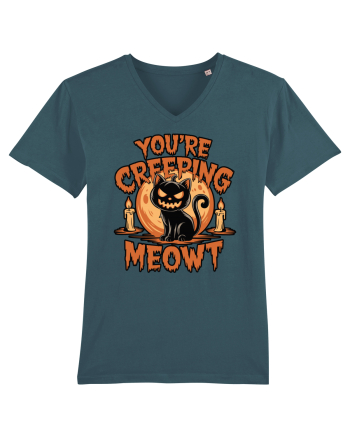 You're Creeping Meowt Pumpkin Face Cat Halloween Stargazer