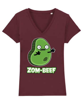 Zombeef Halloween Funny Zombie Meat Burgundy