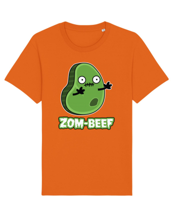 Zombeef Halloween Funny Zombie Meat Bright Orange
