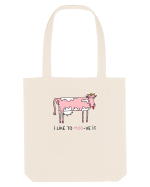 I like to MOO-ve it Sacoșă textilă