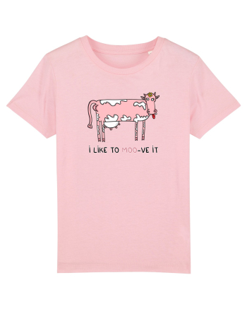 I like to MOO-ve it Cotton Pink