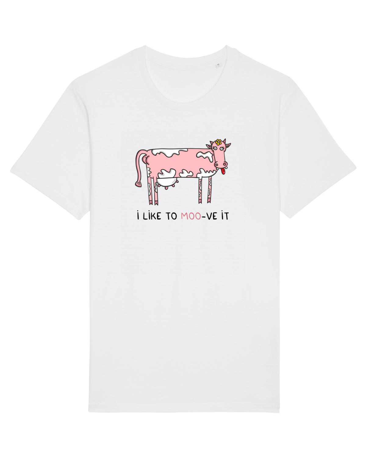Tricou mânecă scurtă Unisex Rocker White