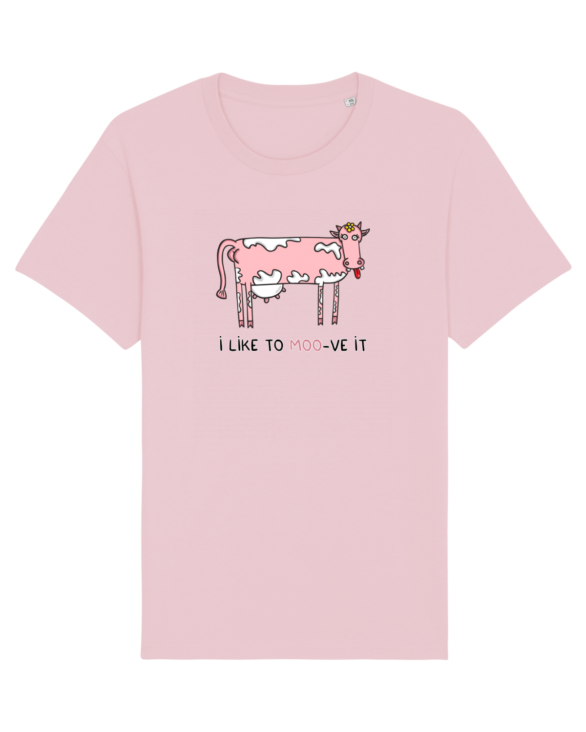 Tricou mânecă scurtă Unisex Rocker Cotton Pink