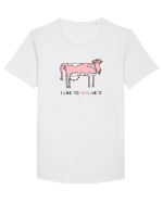 I like to MOO-ve it Tricou mânecă scurtă guler larg Bărbat Skater