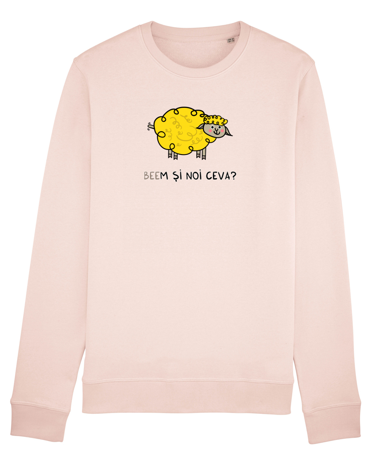 Bluză mânecă lungă Unisex Rise Candy Pink