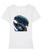 Alien 3 Tricou mânecă scurtă guler larg fitted Damă Expresser
