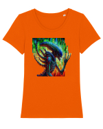 Alien Tricou mânecă scurtă guler larg fitted Damă Expresser