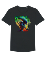 Alien Tricou mânecă scurtă guler larg Bărbat Skater