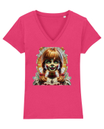 Annabele Tricou mânecă scurtă guler V Damă Evoker
