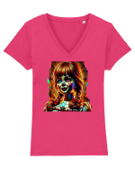 Annabele Tricou mânecă scurtă guler V Damă Evoker