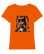 Annabele Tricou mânecă scurtă guler larg fitted Damă Expresser