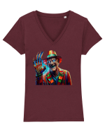 Freddy Krueger 2 Tricou mânecă scurtă guler V Damă Evoker