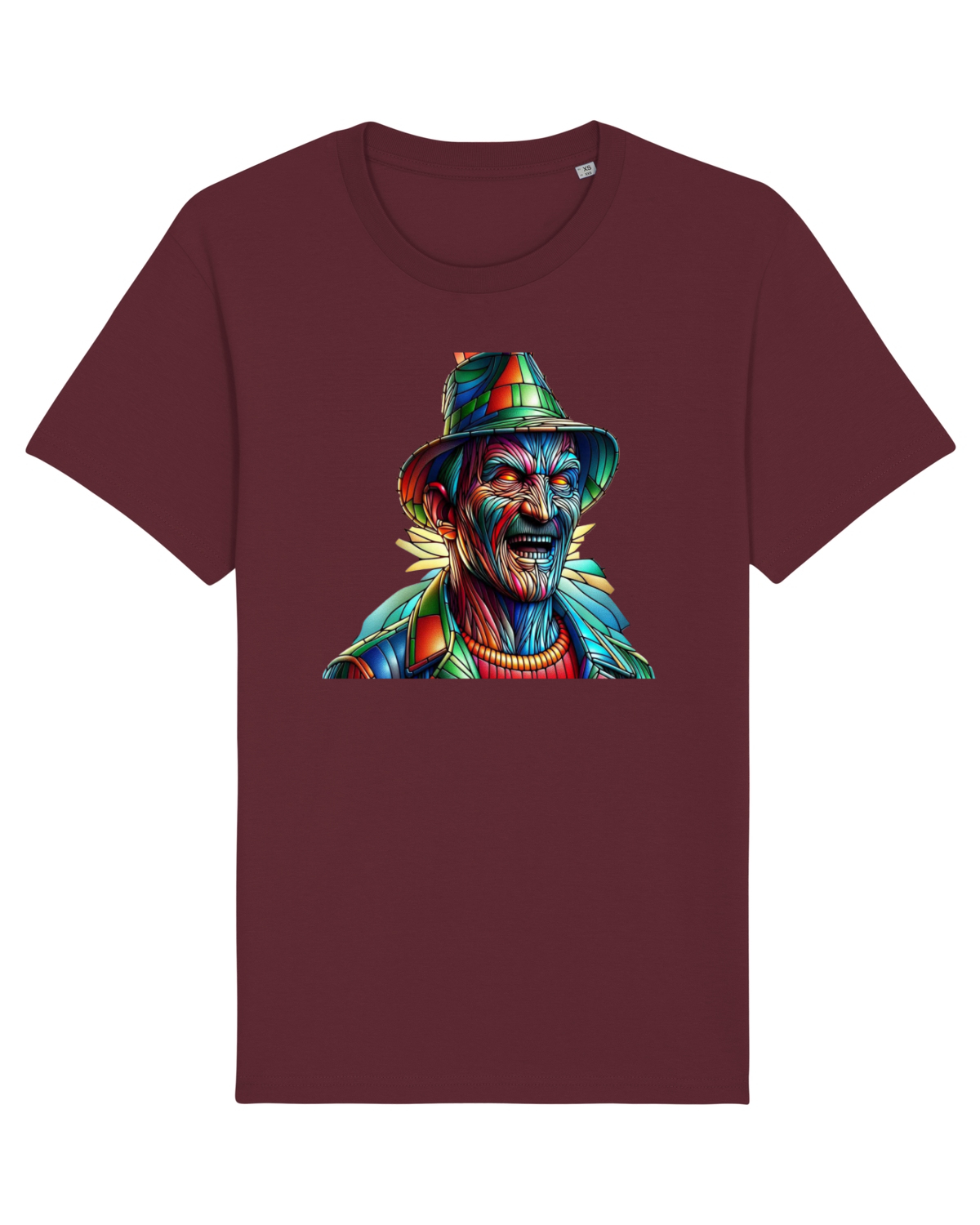 Tricou mânecă scurtă Unisex Rocker Burgundy