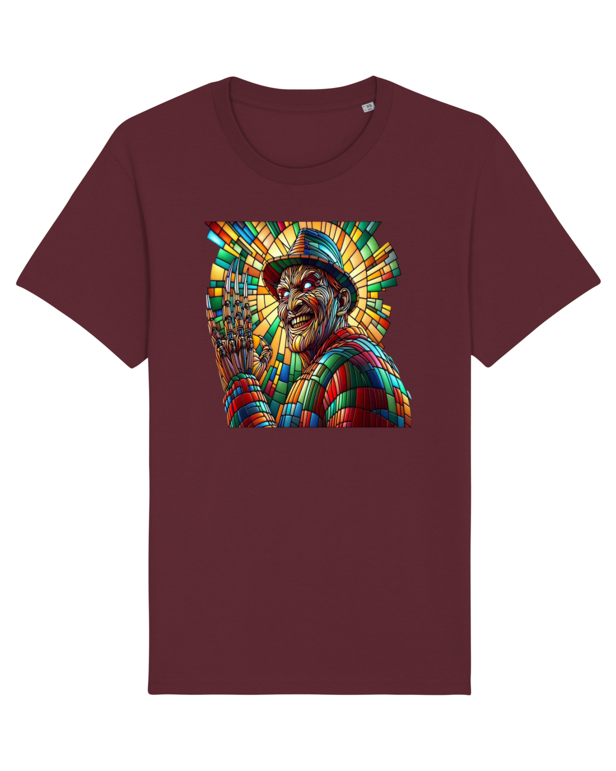 Tricou mânecă scurtă Unisex Rocker Burgundy