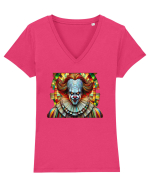 It the clown  Tricou mânecă scurtă guler V Damă Evoker