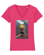 Incandescent Lava Tricou mânecă scurtă guler V Damă Evoker