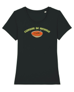 CIORBAR DE MESERIE  Tricou mânecă scurtă guler larg fitted Damă Expresser