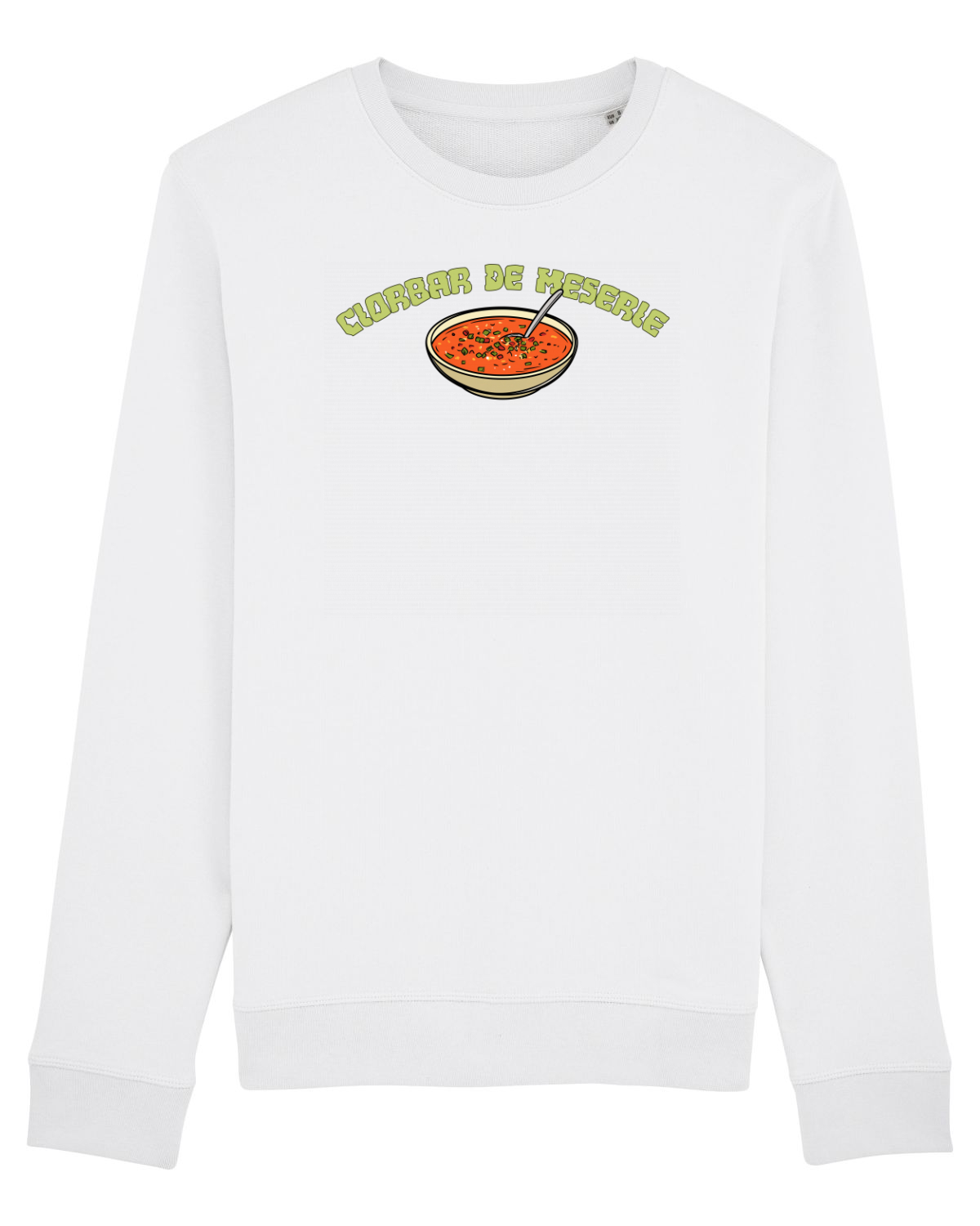 Bluză mânecă lungă Unisex Rise White