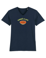 CIORBA IS LIFE / CIORBA E VIATA Tricou mânecă scurtă guler V Bărbat Presenter