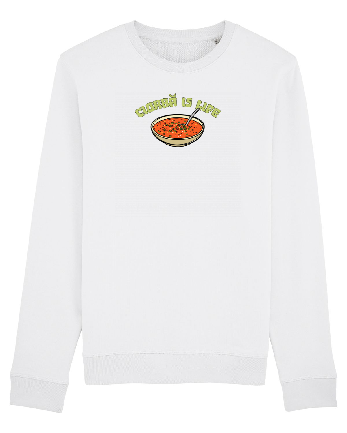 Bluză mânecă lungă Unisex Rise White
