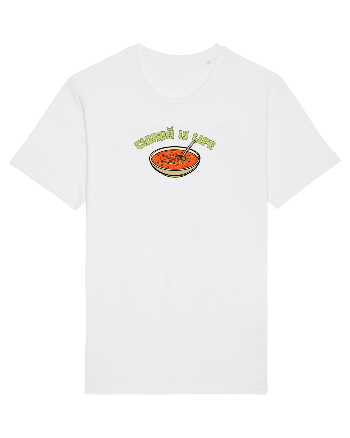 Tricou mânecă scurtă Unisex Rocker White