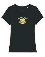 SARMALE IS LIFE / SARMALELE SUNT VIATA Tricou mânecă scurtă guler larg fitted Damă Expresser