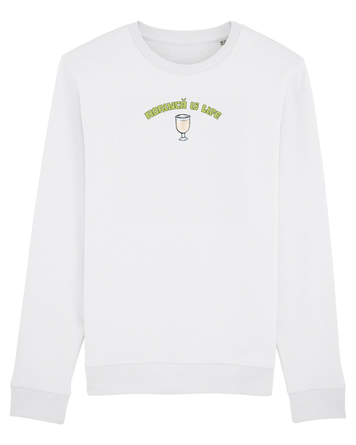 Bluză mânecă lungă Unisex Rise White