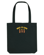 MICI  IS LIFE / MICII SUNT  VIATA Sacoșă textilă