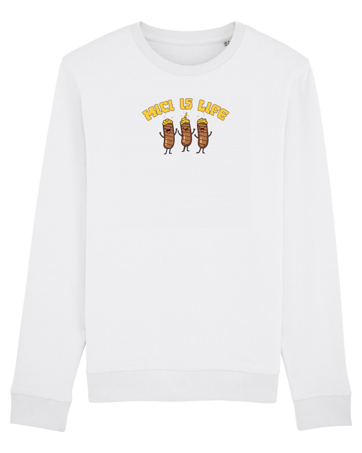 Bluză mânecă lungă Unisex Rise White