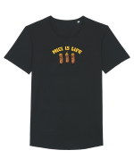 MICI  IS LIFE / MICII SUNT  VIATA Tricou mânecă scurtă guler larg Bărbat Skater