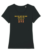 MICII MEI SUNT MAI BUNI DECAT AI TAI Tricou mânecă scurtă guler larg fitted Damă Expresser