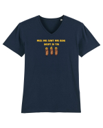MICII MEI SUNT MAI BUNI DECAT AI TAI Tricou mânecă scurtă guler V Bărbat Presenter